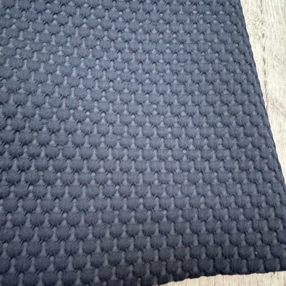 J.Crew Boatneck Sheath Textured Navy Blue Dress 3/4 Sleeve Matelssse 6 - Picture 9 of 9